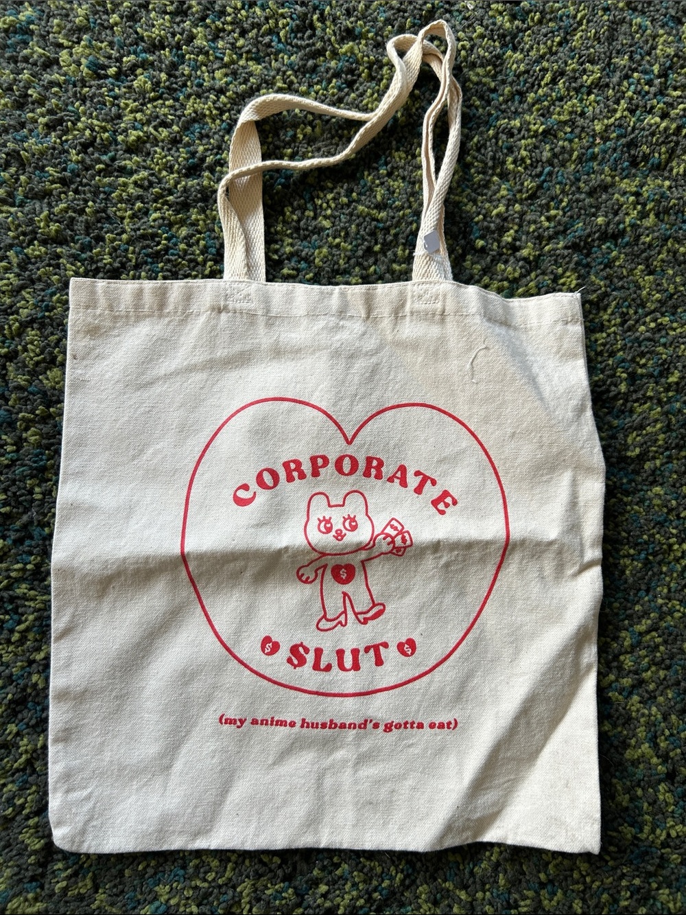 Funny Graphic Canvas Tote Bag